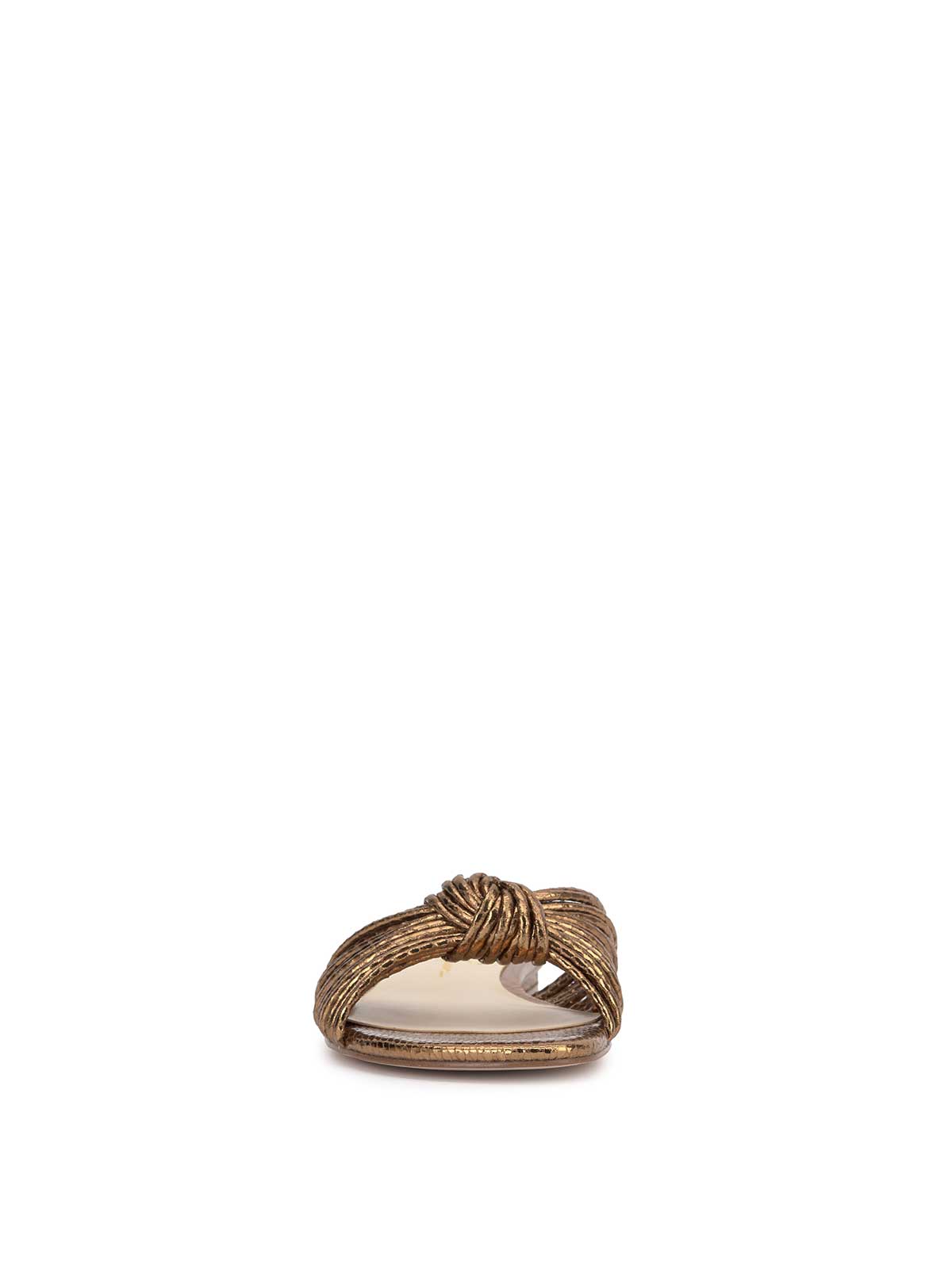 Jessica Simpson Women Dydra Knotted Flat Sandal in Bronze
