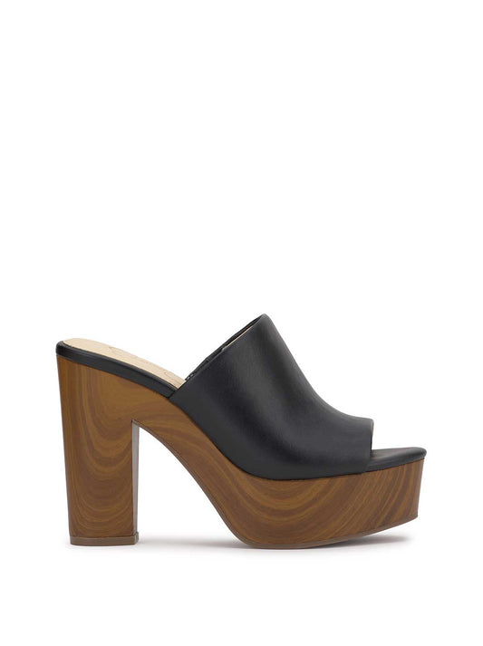 Jessica Simpson Women Shelbie Platform Slide in Black