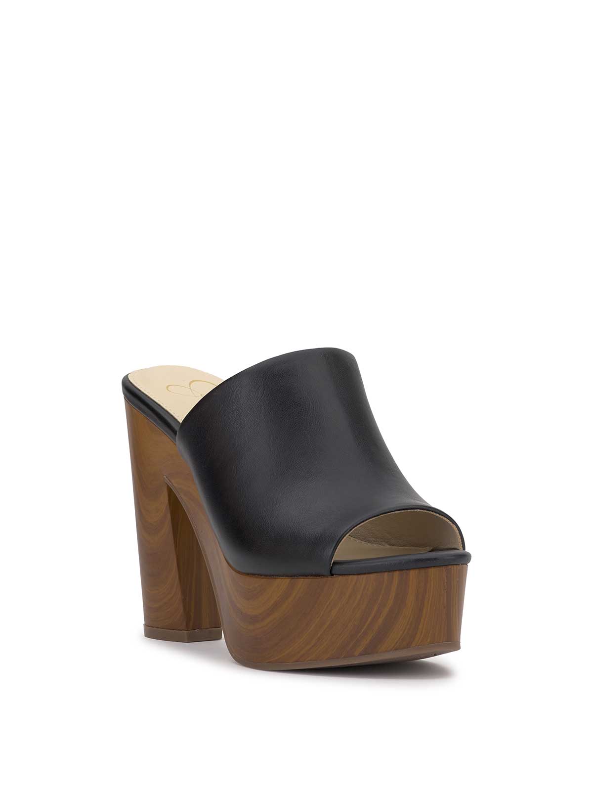 Jessica Simpson Women Shelbie Platform Slide in Black