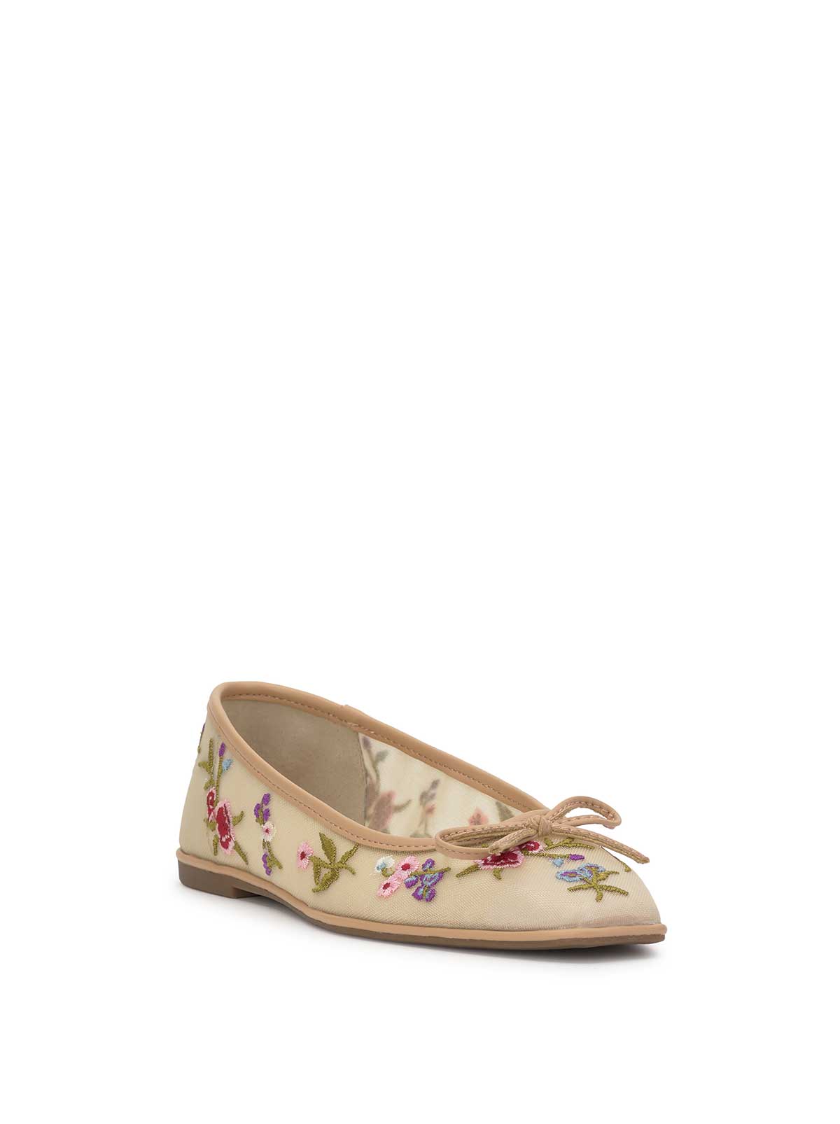 Jessica Simpson Women Vayrina Ballet Flat in Floral Mesh