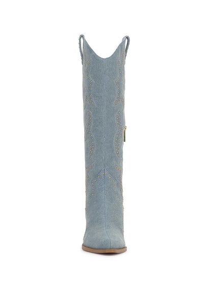 Jessica Simpson Women Zaikes Western Boot in Denim