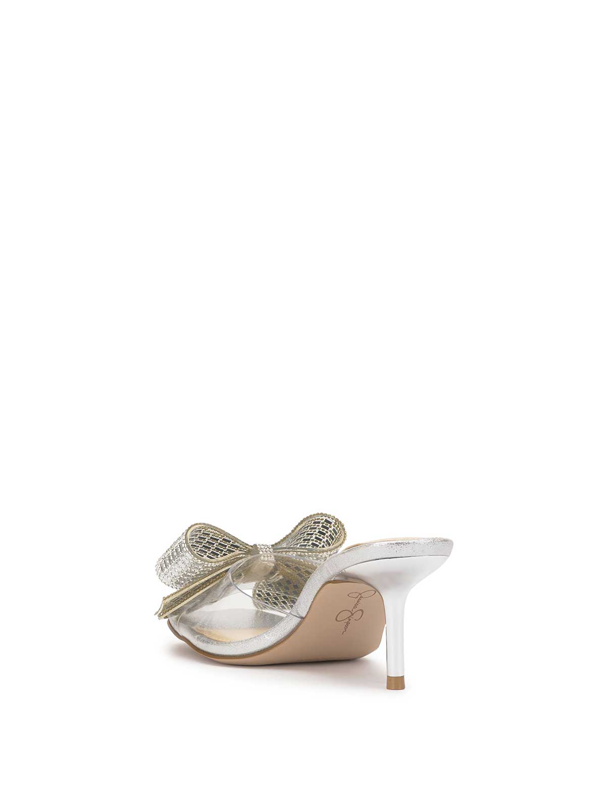 Jessica Simpson Women Celisha High Heel in Clear Embellished