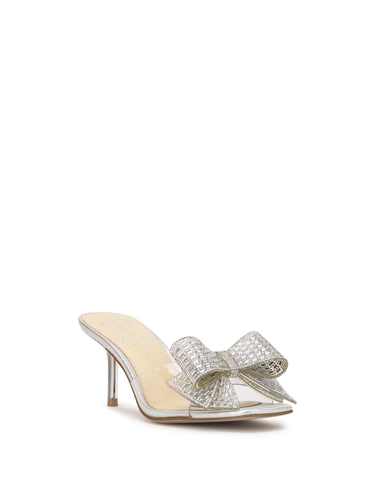 Jessica Simpson Women Celisha High Heel in Clear Embellished