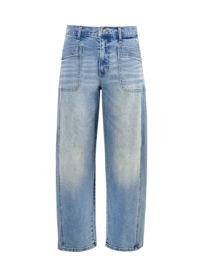 Jessica Simpson Women Relaxed Barrel Jeans in Composer