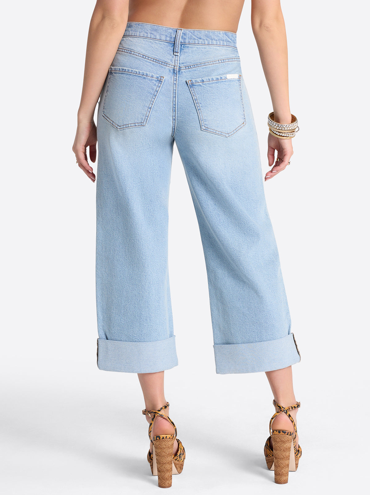 Jessica Simpson Women Valentine Wide Leg Boyfriend Jeans in Dearest