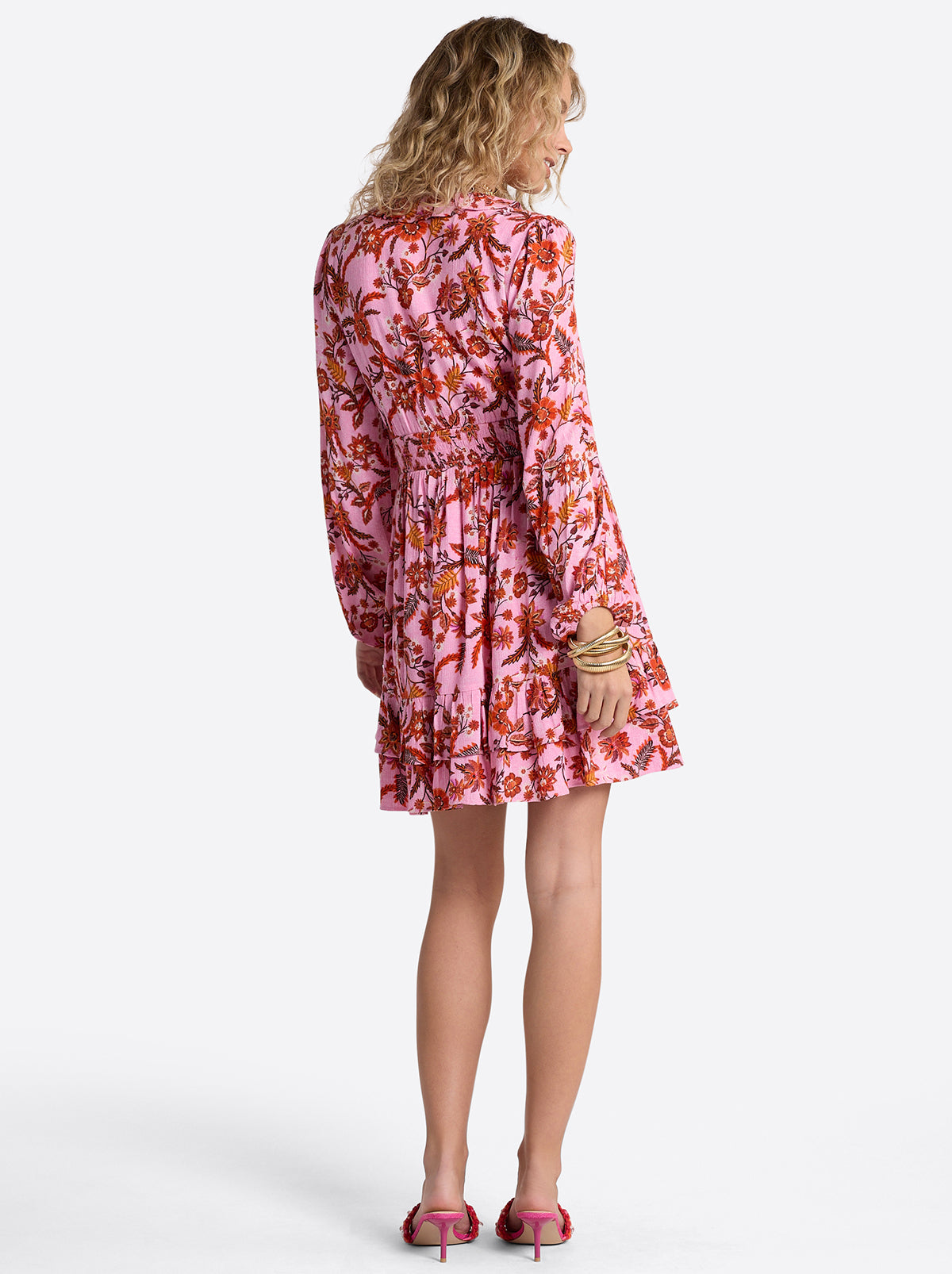 Jessica Simpson Women Yara Dress in Rosebloom Wild Jacobeans