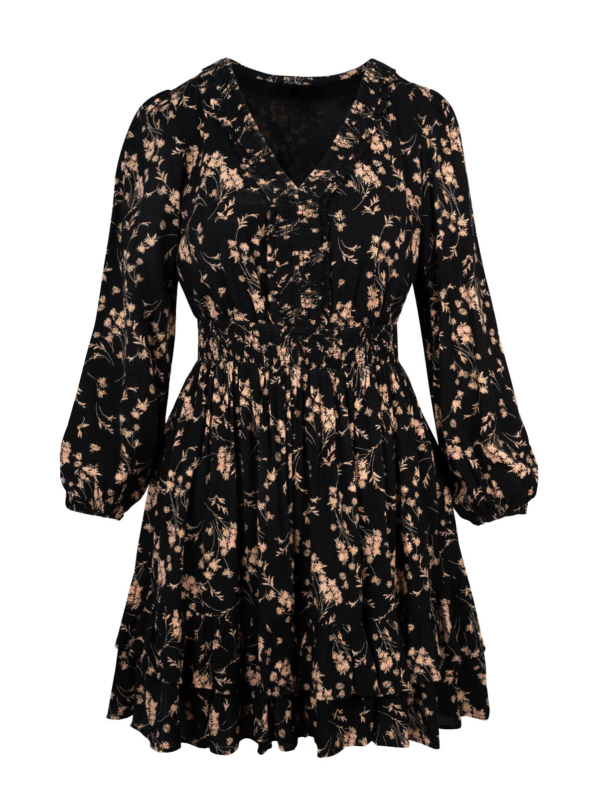 Jessica Simpson Women Yara Dress in Obsidian Wispy Ditsies