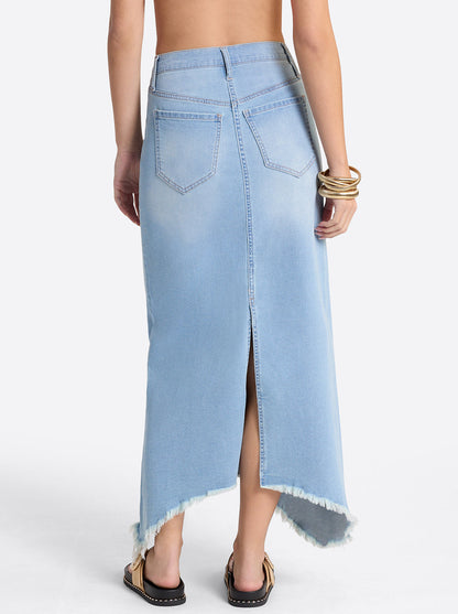 Jessica Simpson Women Della Maxi Skirt in Mystic Breeze