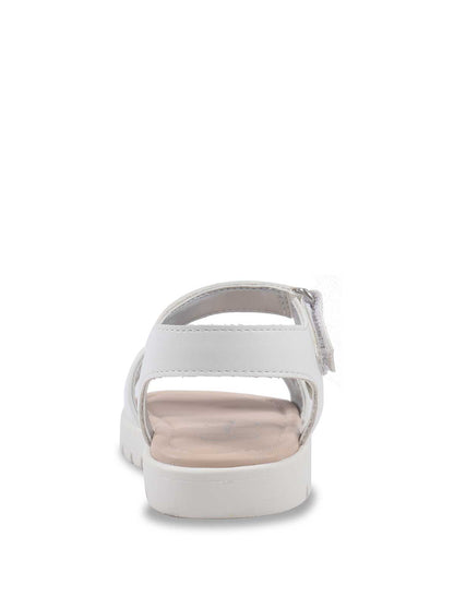 Jessica Simpson Women Toddler Tia Heather Sandals in White & Silver