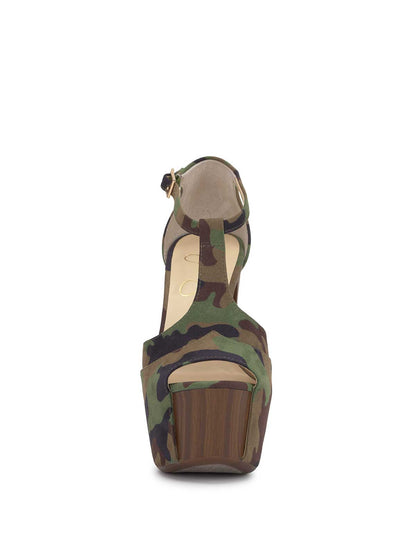 Jessica Simpson Women Dany Platform in Forest Camo