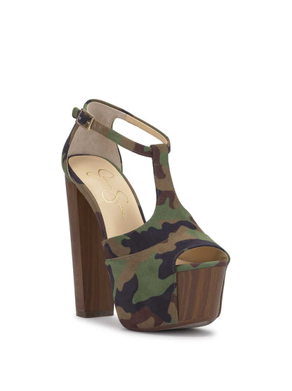 Jessica Simpson Women Dany Platform in Forest Camo