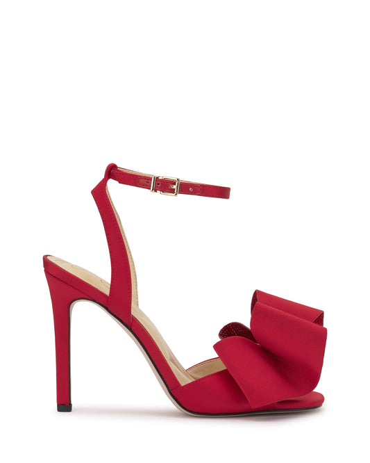 Jessica Simpson Women Olivine High Heel in Sparkle Red Muse