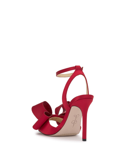 Jessica Simpson Women Olivine High Heel in Sparkle Red Muse