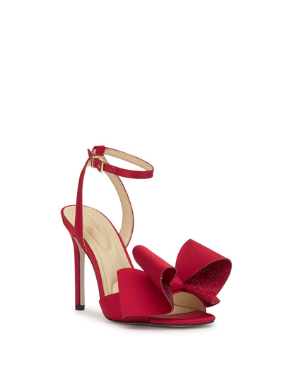 Jessica Simpson Women Olivine High Heel in Sparkle Red Muse